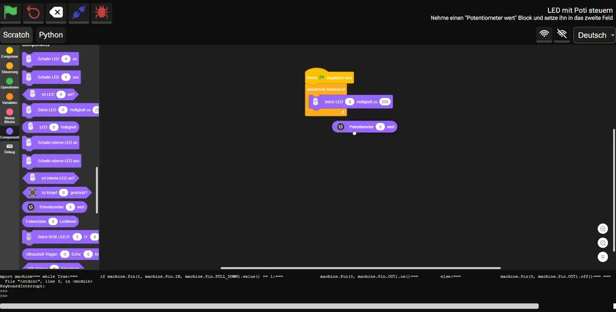 Die Software, welche die Schüler verwenden